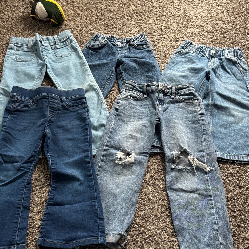 Cat & Jack Kids Jeans Set - Light Blue, Dark Blue, Gray